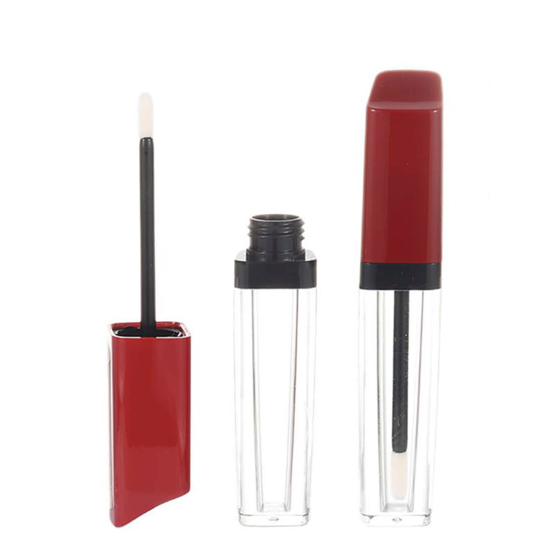 Angular Lip Gloss Tube – Sharp Red &