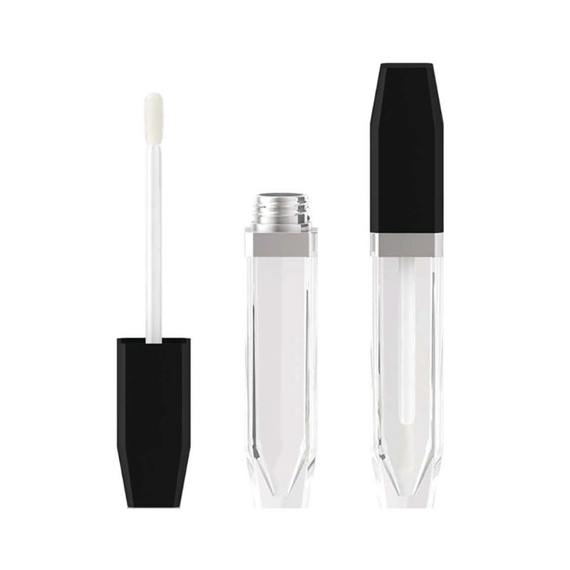 Polygonal Lip Gloss Tube – Black & C