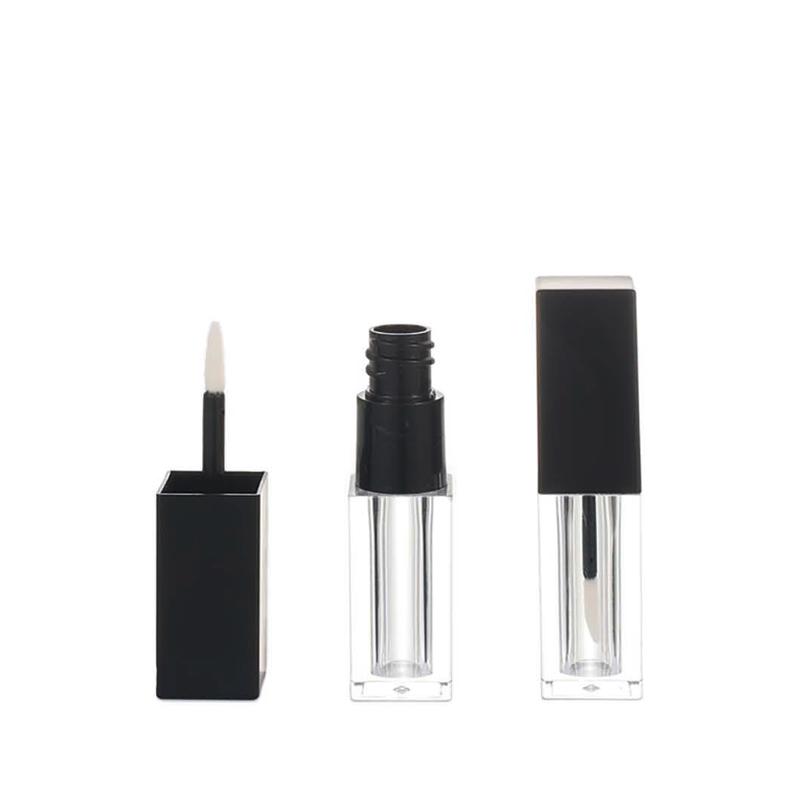 Square Lip Gloss Container with Matte Bl