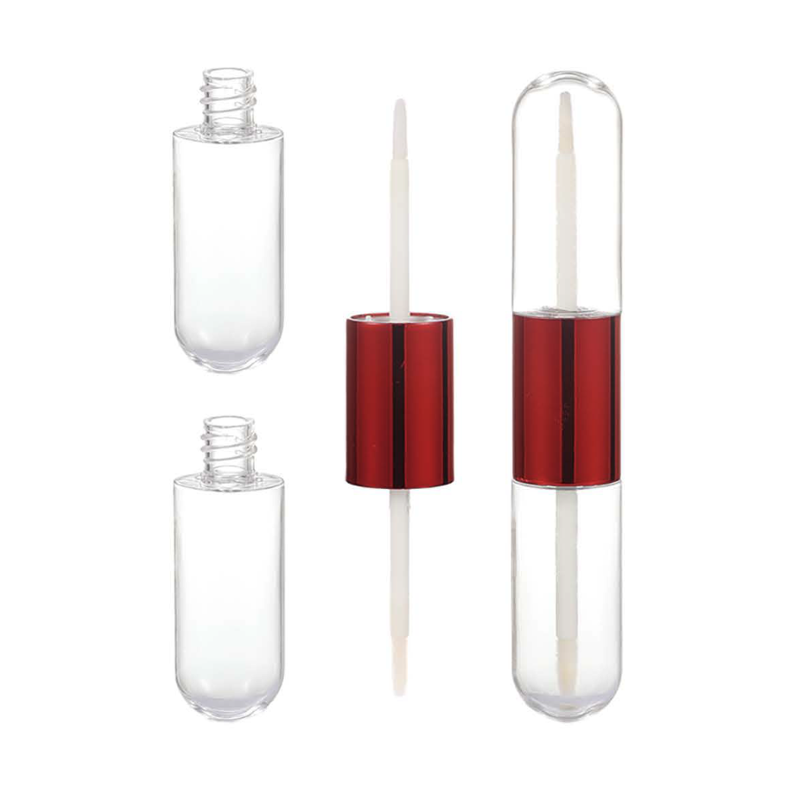Dual-ended Lip Gloss Tube – Red Cap with
