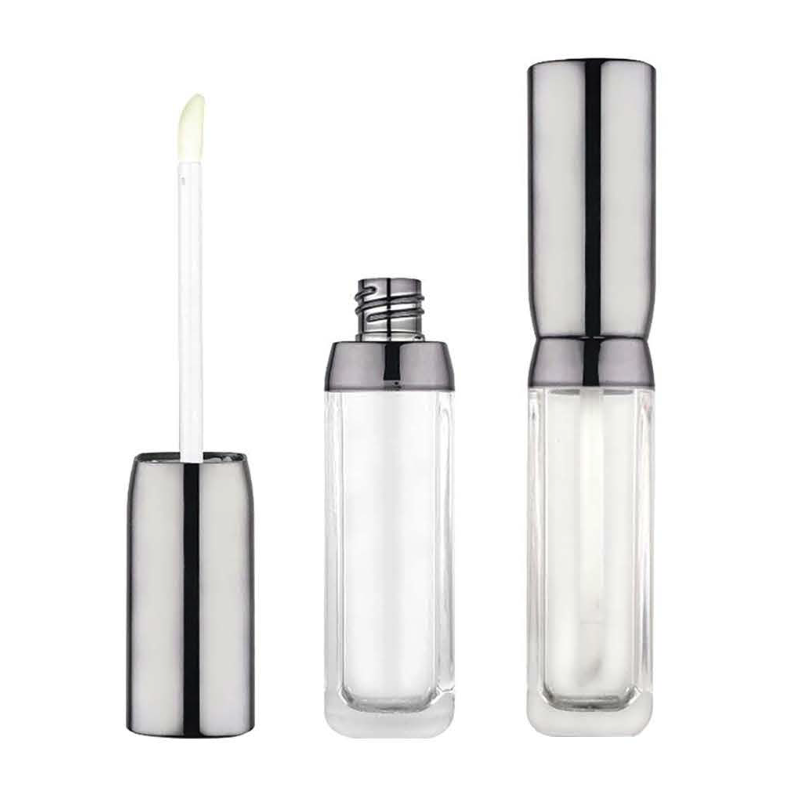 Silver UV-Coated Lip Gloss Tube
