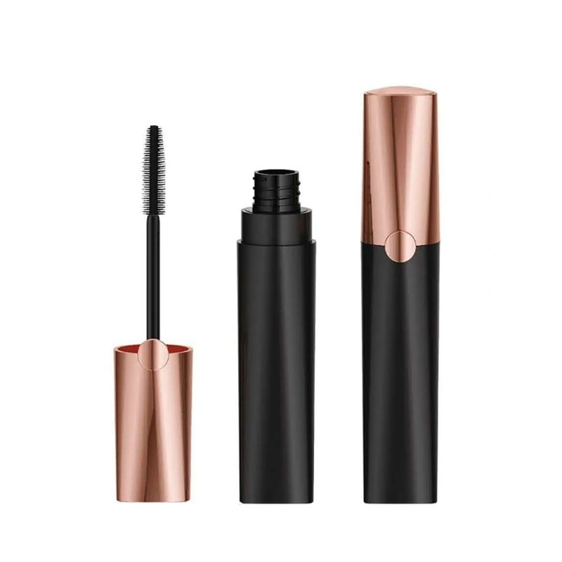 Rose Gold & Black Round Mascara Tube