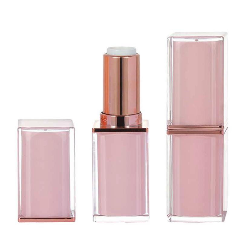 Square Lipstick Tube with Transparent Ou