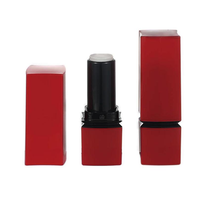 Square Red & Black Lipstick Tube