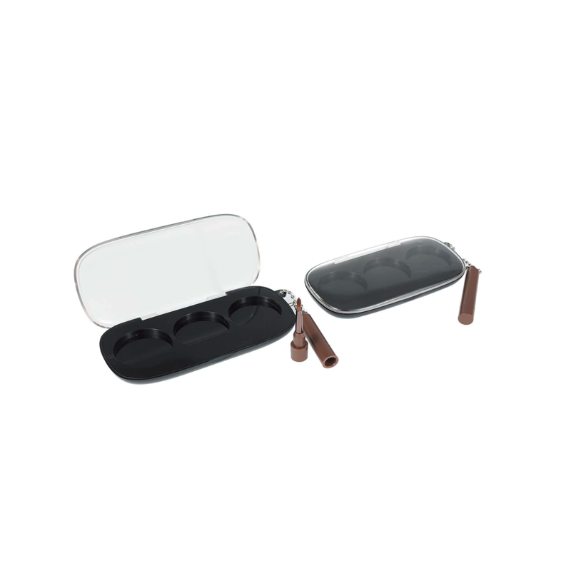 Three-Pan Eyeshadow Palette with Transpa
