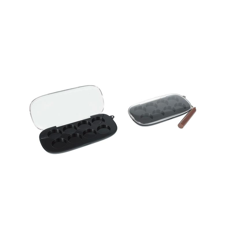 8-Well Oval Eyeshadow Palette with Trans