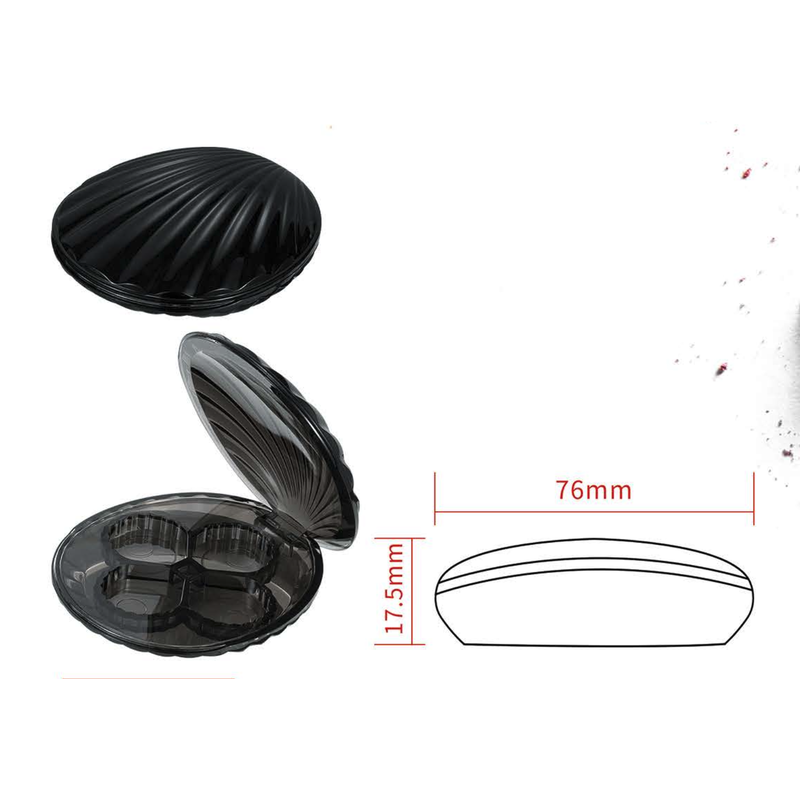 Shell-Shaped Compact Eyeshadow Case – 4 