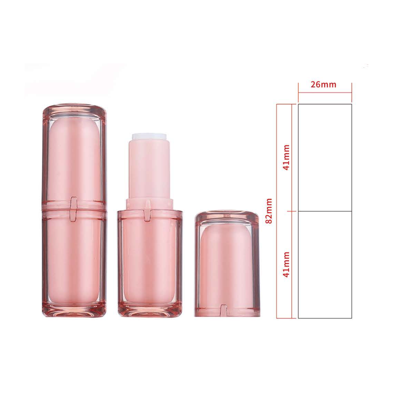 Round Lipstick Tube with Double-Layer Tr