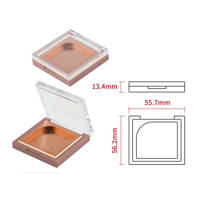 Single-Pan Square Compact with Curved In