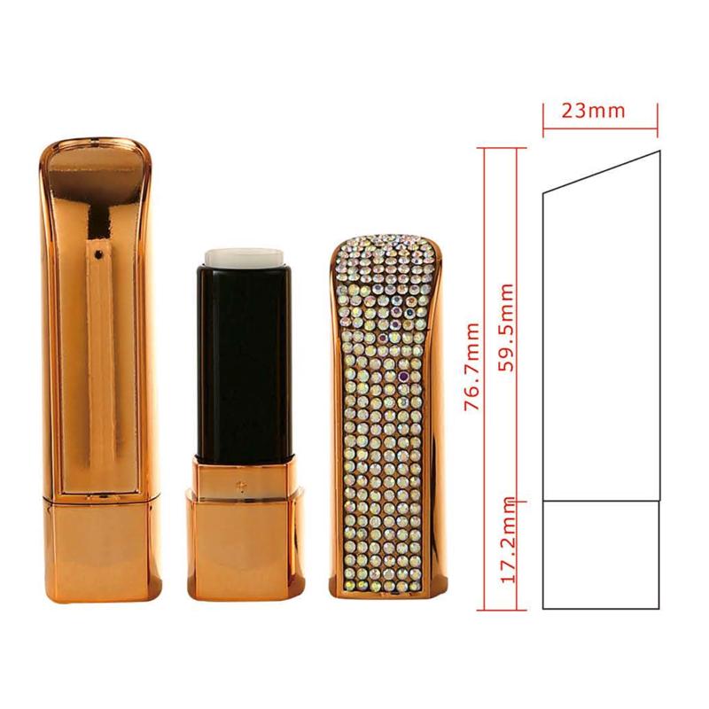 Luxury Rhinestone Lipstick Tube