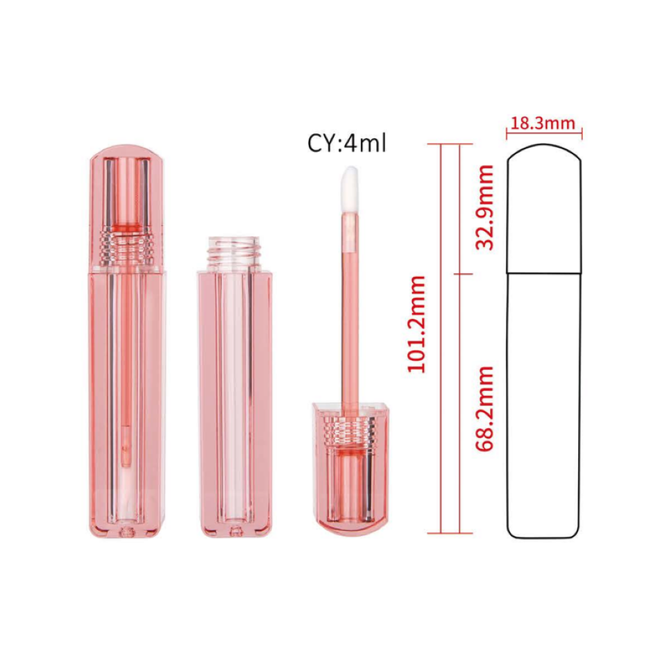 Crystal Pink Lip Gloss Tube