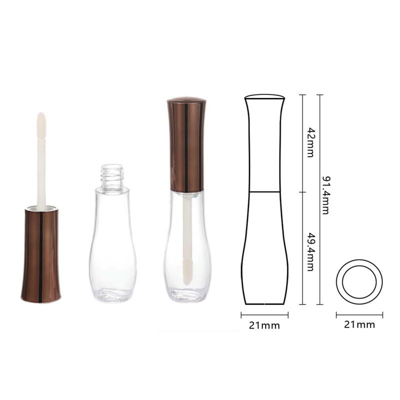 Curved Lip Gloss Tube – Bronze Electropl