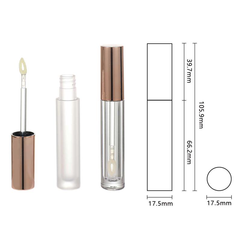 Rose Gold Frosted Lip Gloss Tube